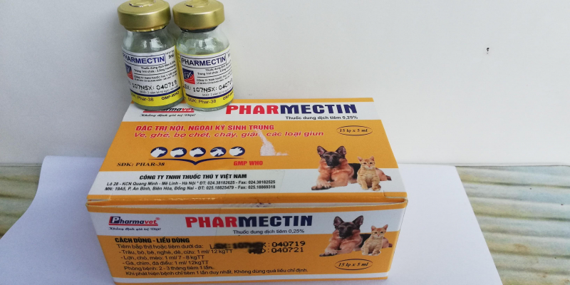 Thuốc trị ghẻ cho chó Pharmectin